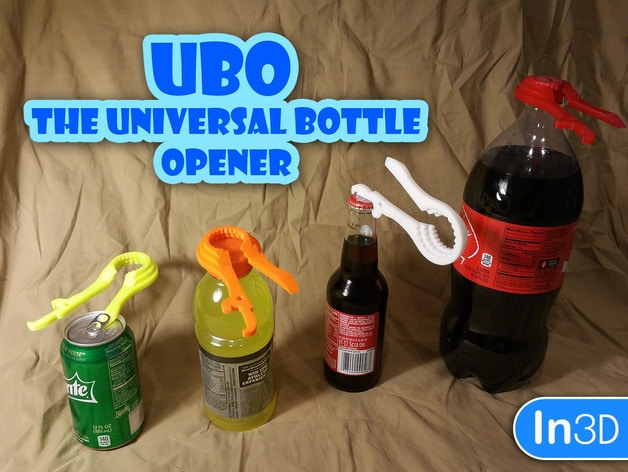 DIY 3D Printed Christmas Gifts - Image of Universal Bottle Opener