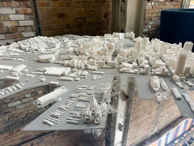 3D printed architectural city model