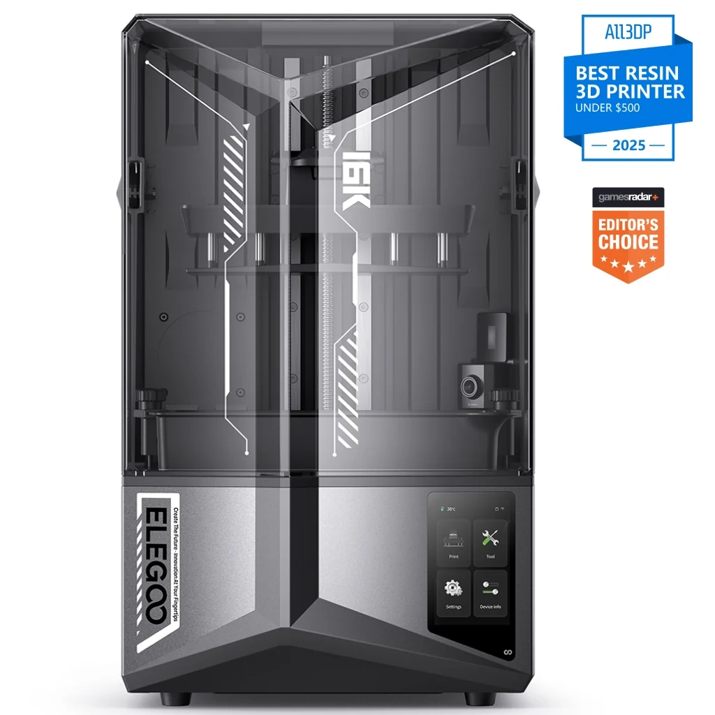 Elegoo Saturn 4 Ultra 16K resin 3D printer, front view