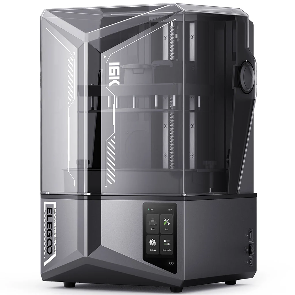 Elegoo Saturn 4 Ultra 16K resin 3D printer, left side view